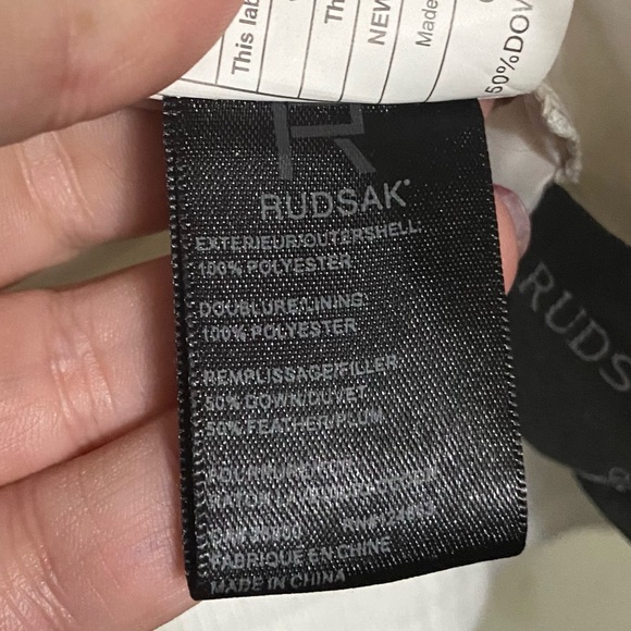 RUDSAK Size Sm White Down Filled Fur Trim Hood - Picture 11 of 15